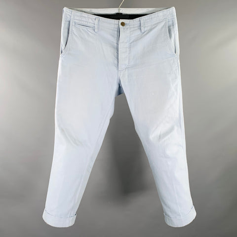 VISVIM Size M Light Blue Cotton Button Fly Jeans