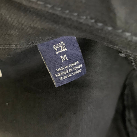 SCOTCH AND SODA Chest Size M Black Patch Cotton Blend Trucker Jacket