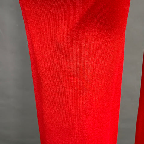 SAINT LAURENT Size 10 Red Viscose Blend Tapered Dress Pants