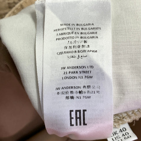 JW ANDERSON Size 40 Tan Cotton Tapered Flat Front Zip Fly Casual Pants