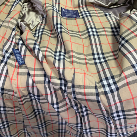 BURBERRYS Size S Tan Cotton Polyester Trenchcoat