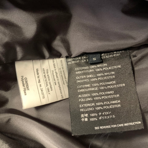 PRADA Size S Grey Dark Grey Nylon Jacket