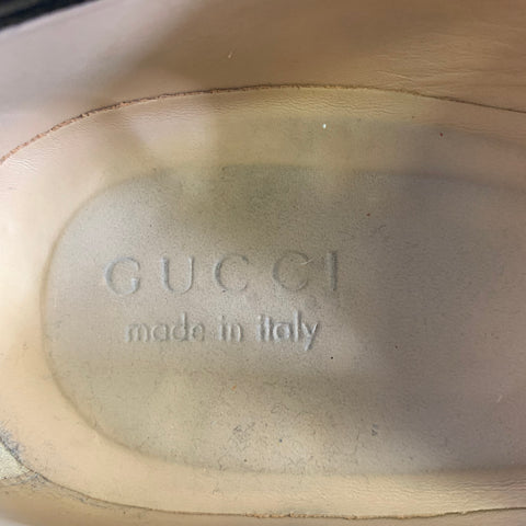 GUCCI Size 9.5 Black 115316 Leather Penny Loafer Loafers
