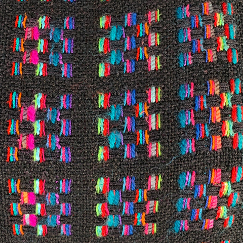 Pull ras du cou BIANCULLI taille S en laine mélangée tissée multicolore noir