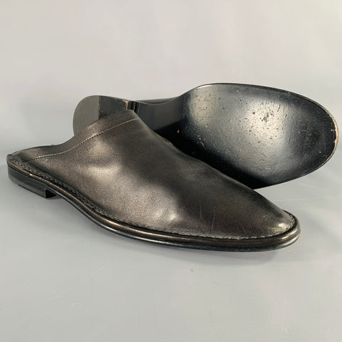 PIERRE HARDY Size 12 Black Leather Slip On Loafers