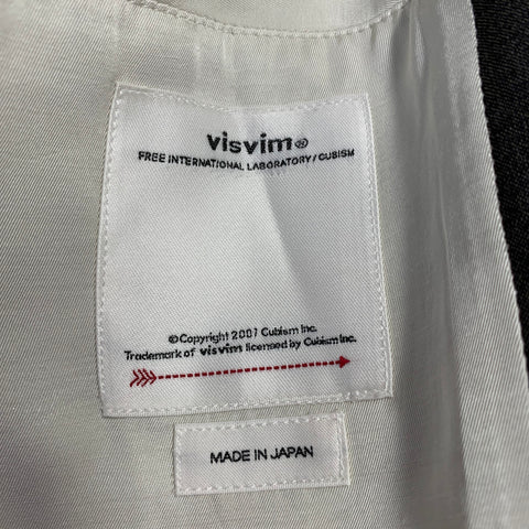 VISVIM Size L Yardbird Grey Wool Linen Notch Lapel Sport Coat
