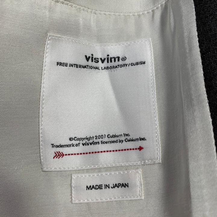 VISVIM Size L Yardbird Grey Wool Linen Notch Lapel Sport Coat