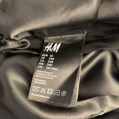 MUGLER X H&M Size 38 Black Wool Suit