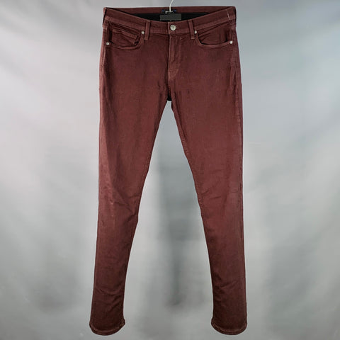 PAIGE Size 32 Federal Brown Rayon Cotton Slim Straight Zip Fly Casual Pants