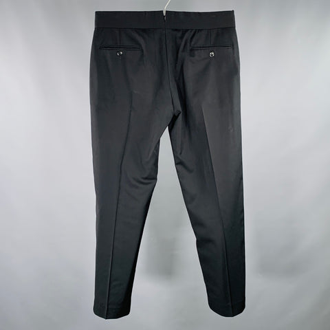 ARMANI COLLEZIONI Size 33 Black Flat Front Dress Pants