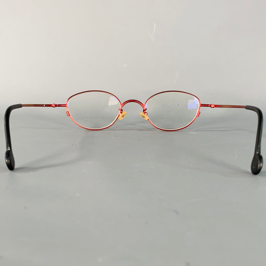 L.A.EYEWORKS Maude Red Metal Glasses Frames