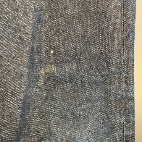 A.P.C. Jean Fuselé en Sergé de Coton Mélangé Bleu Surpiqûres Contrastantes, Taille 34, Braguette Boutonnée