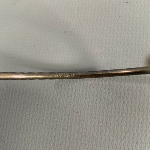 SAINT LAURENT Silver Tone Metal Bracelet