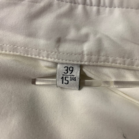 KENZO Size S White Geometric Dot Cotton Button Up Long Sleeve Shirt