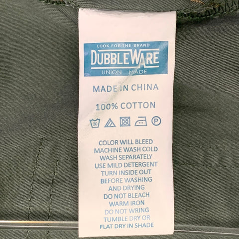 DUBBLE WARE Size L Olive Cotton Snaps Long Sleeve Shirt Jacket
