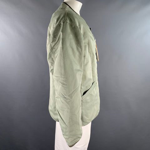 VISVIM Size M Green Nylon Reversible Jacket