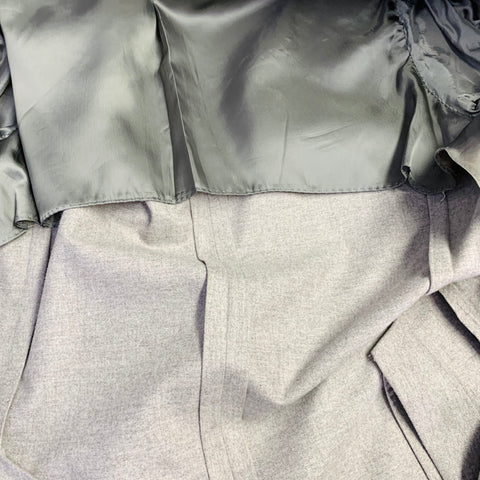 BRUNELLO CUCINELLI Size 38 Light Grey Wool Cashmere Silk Peak Lapel Sport Coat
