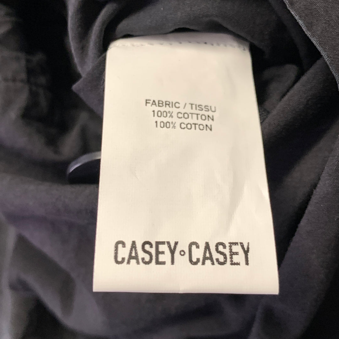CASEY CASEY Size L Black Cotton Blend Blazer
