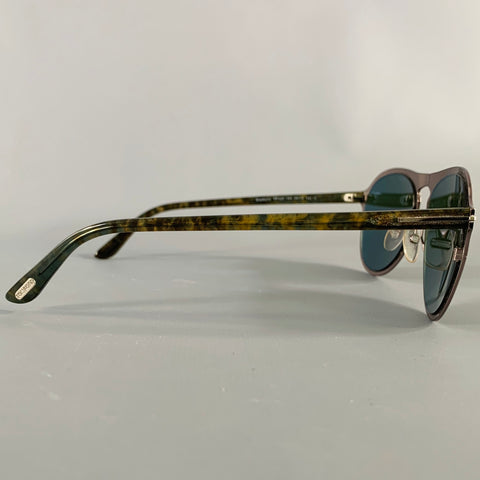 TOM FORD Bradburry Silver Metal Sunglasses