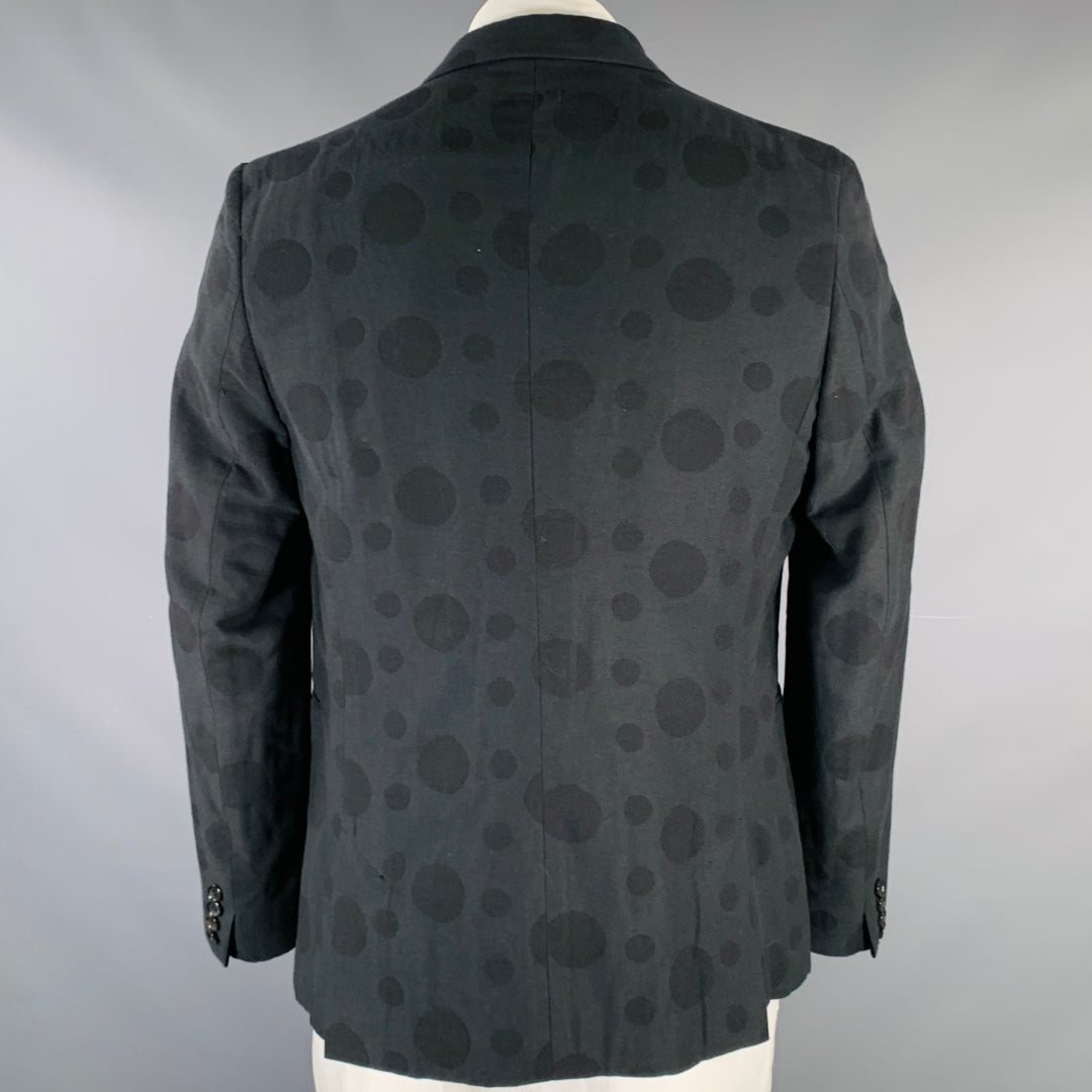 PS by PAUL SMITH Size 44 Black Dots Cotton Blend Sport Coat