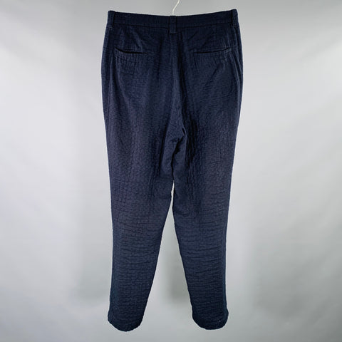 BLUE BLUE JAPAN Size M Blue Indigo Cotton Flat Front Casual Pants