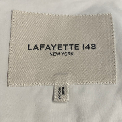 LAFAYETTE 148 Size M White Cotton Pleated Tuxedo Shirt