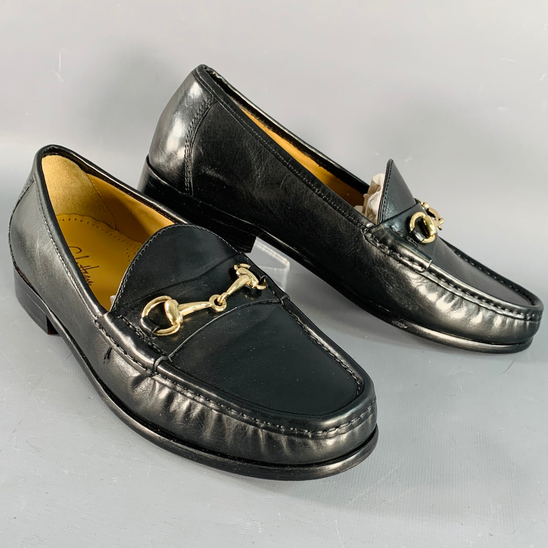 Cole Haan Black Leather Loafers with Gold horse bit detail - Ascot Cole Haan Mens Ascot II Loafer Size 9 M Black Leather Bit  main image 3