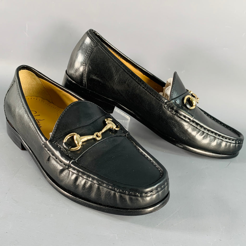 Cole Haan Black Leather Gold Bit Loafers Sz 9 1953 Cole Haan | Shoes | Cole Haan Black Leather Loafers With  main image 4
