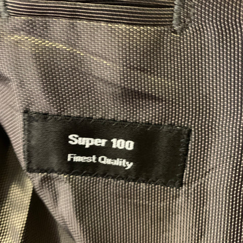 BOSS by HUGO BOSS Chest Size 42 Brown Solid Wool Shawl Collar Sport Coat