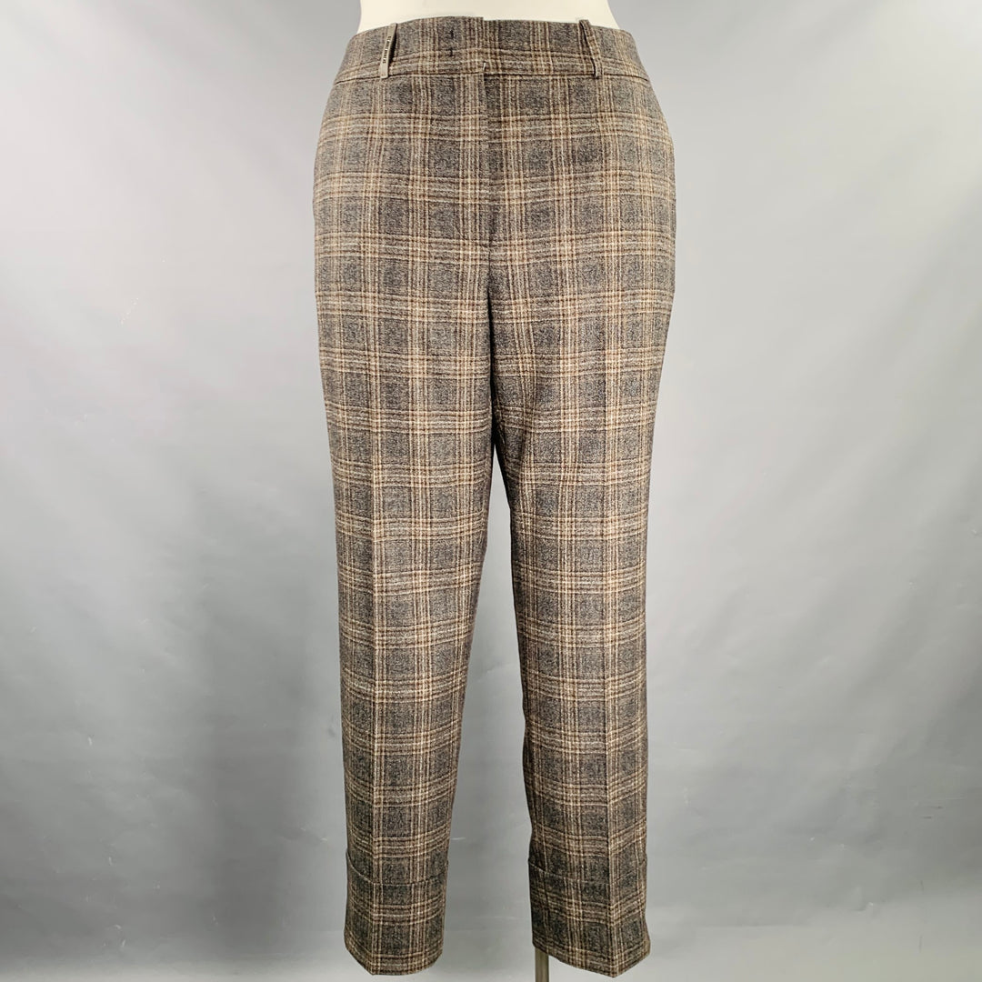 princess polly baby blue dress Two-Pocket Dress Pant | Bootcut (Burgundy Plaid)
