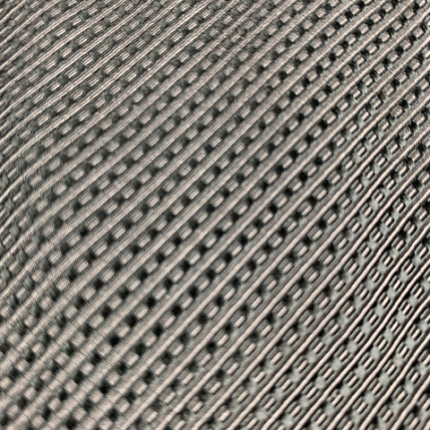 JOHN VARVATOS Grey Black Diagonal Stripe Cotton Tie