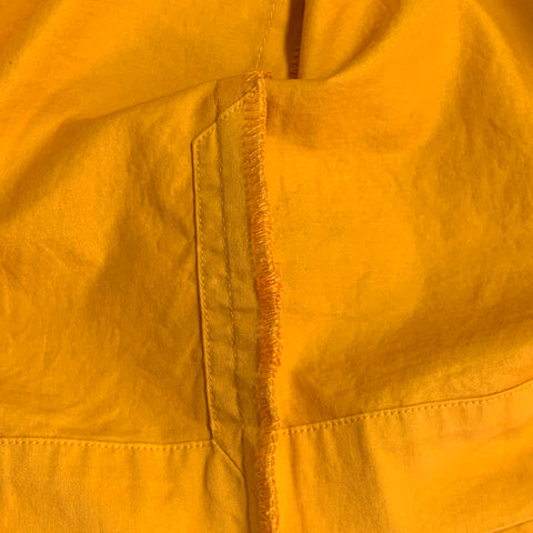 DRIES VAN NOTEN Size S Orange Cotton Open Collar Two Pocket Short Sleeve Shirt