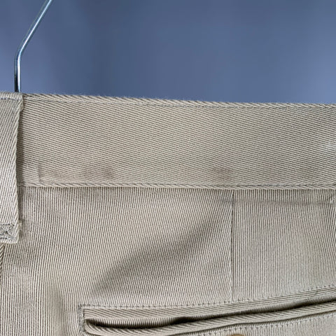 DOLCE & GABBANA Size 30 Tan Blue Black Twill Cotton Striped Trim Casual Pants