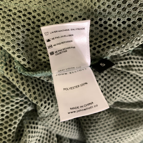 JOHN ELLIOTT Size XXL Green Olive Mesh Polyester Basketball Tank Top
