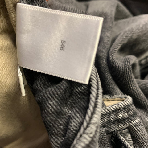 RAG & BONE Size 31 Grey Charcoal MED24S1215FHWB Wash Cotton Blend Low Rise Jeans