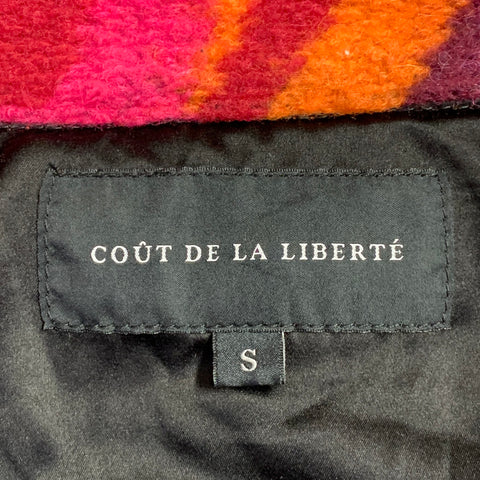 COUT DE LA LIBERTE Blouson en polyester et laine marbré multicolore, taille S