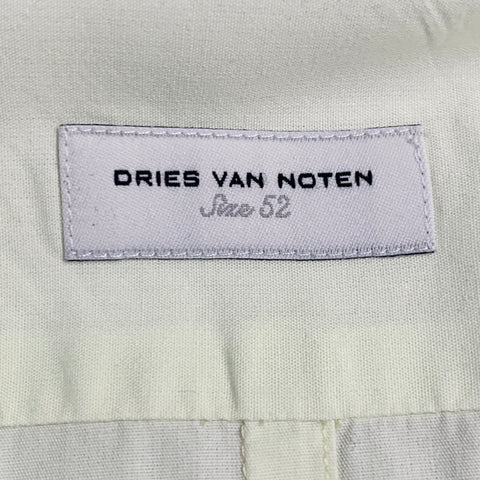 DRIES VAN NOTEN Size 42 Green Lime Cotton One Pocket Long Sleeve Shirt