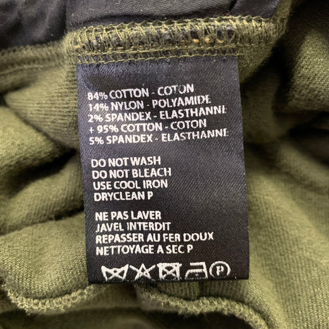 HAIDER ACKERMANN Size S Olive Khaki Velvet Cotton Blend Joggers