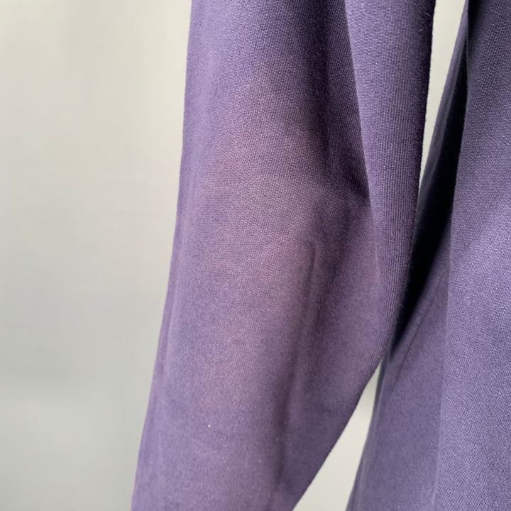 RAF SIMONS Size XXL Navy Shark Print Cotton Crew-Neck Sweatshirt