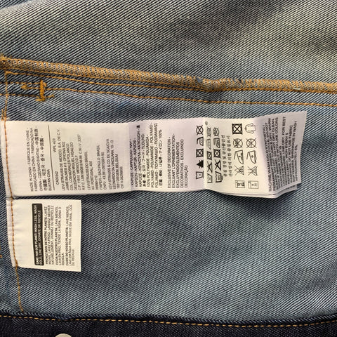 LEVI STRAUSS 2014 Size M -Commuter- Navy Contrast Stitch Cotton Blend Jacket