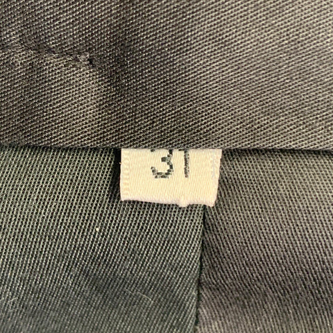 RALPH LAUREN Size 31 Black Wool Twill Side Tabs Straight Dress Pants