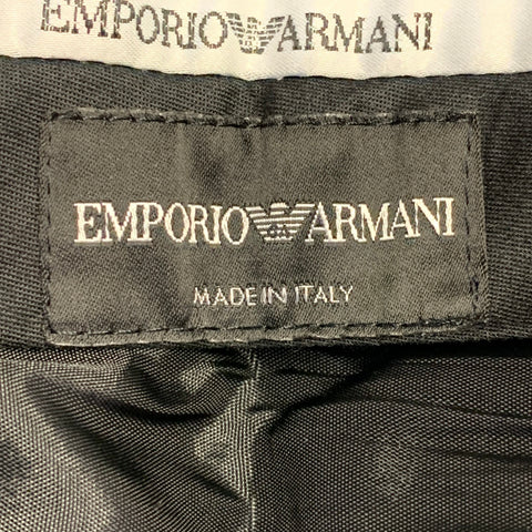 EMPORIO ARMANI Size 38 Grey Light Grey Houndstooth Virgin Wool Dress Pants
