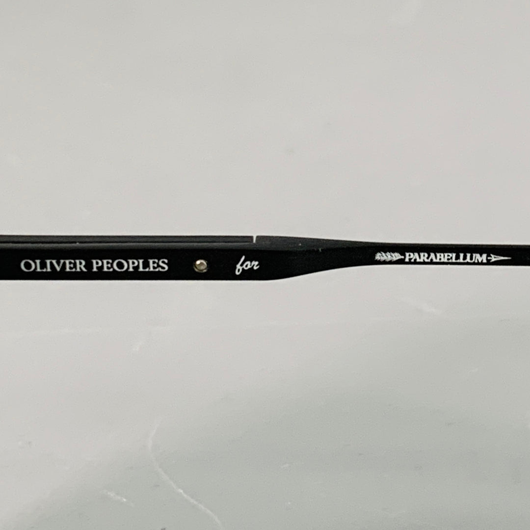 OLIVER PEOPLES Linford Black Metal Pilot Sunglasses