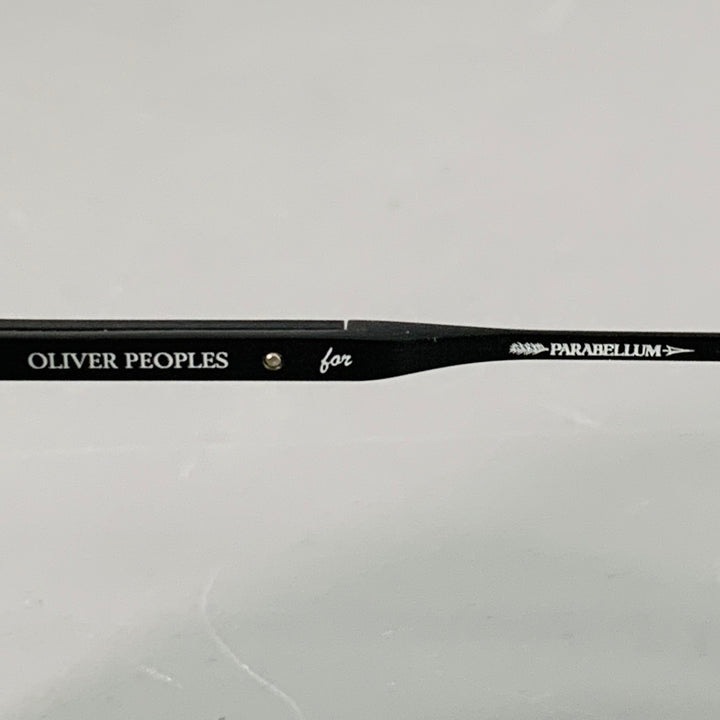 OLIVER PEOPLES Linford Black Metal Pilot Sunglasses