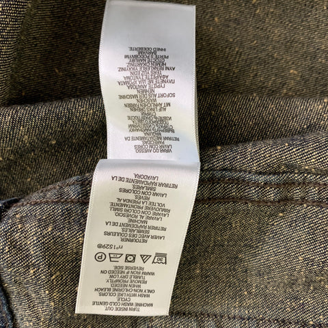 RRL by RALPH LAUREN Size XL Navy Heather Cotton Chore Overalls Jumpsuit