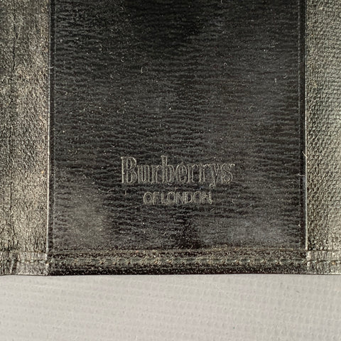 BURBERRYS Black Leather Key Holder