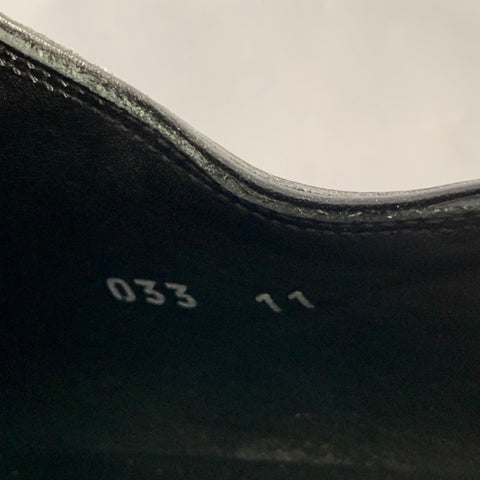 CALZOLERIA HARRIS Size 12 Black Patent Leather Lace-Up Shoes