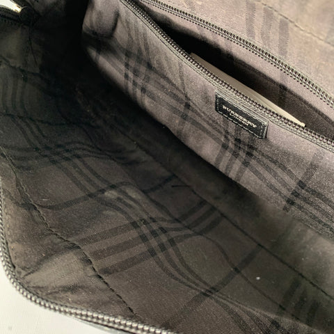 BURBERRY Black Saffiano Leather Top Handles Bag