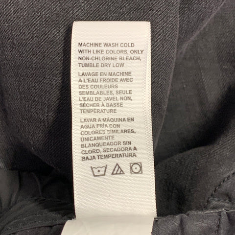 JAMES PERSE Size S Grey Charcoal Linen Drawstring Casual Pants