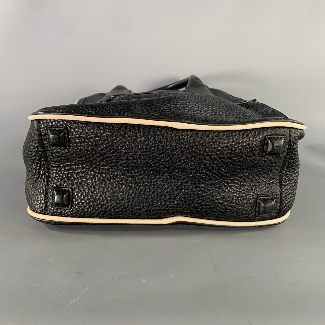 MARC JACOBS Size Black White Pebble Grain Leather Bags